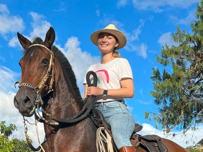 Girl on horseback